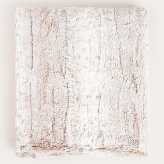 Koc | MART | z imitacji króliczego futra beżowy | 150x200 cm | 750571 Koc | MART | z imitacji króliczego futra beżowy | 150x200 cm | 750571