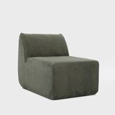 Fotel modułowy | SVELA | oliwkowy sztruksowy | 59,5x80x62 cm | 746765