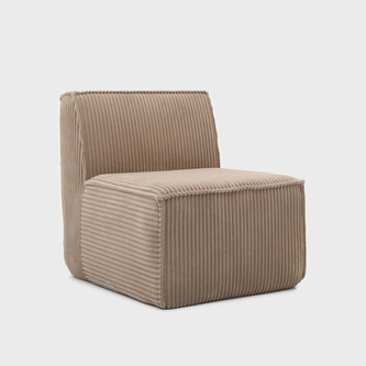 Fotel modułowy | LYKKE | beżowy sztruksowy | 73x88x73 cm | 746864