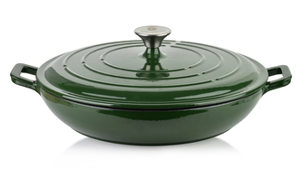 VERDELUXE Brytfanna, garnek niski żeliwo 31x31x6cm 2,8L