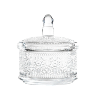 Pojemnik | BARREL | szklany z pokrywką | 13 x 9,5 | 888460