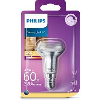 Žárovka PHILIPS LED CLA 60W R50 E14 WW 36D D R