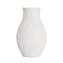 Wazon | NATTO | ceramiczny z tłoczeniami ecru | 15x15x24 cm | 885926