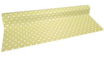 Floristická fólie s puntíkem světle zelená