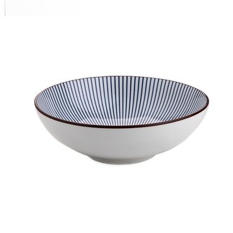 Misa | NAVIA | granatowa z brązową obwódką | 21 cm | 895505
