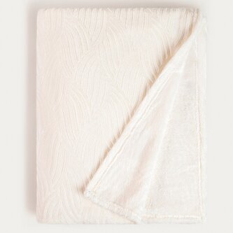 Koc | EMBER | ecru we wzór | 150x200 CM | 749667 Koc | EMBER | ecru we wzór | 150x200 CM | 749667