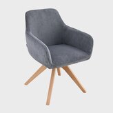 Krzesło | PEMA | sztruksowe ciemnoszare | 56x60x82 cm | 708817