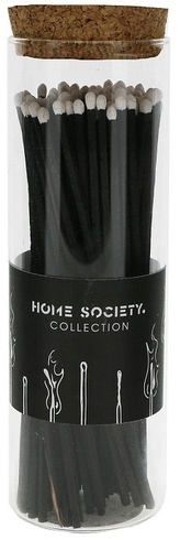 Zápalky Dawson XL Black ve skleněné dóze