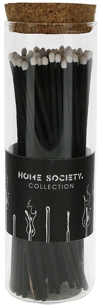 Zápalky Dawson XL Black ve skleněné dóze