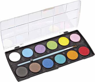 barvy vodové 28mm 12ks NC-237