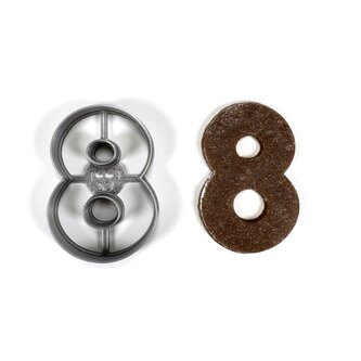 Číslo 8 zaoblené hrany (7cm) vykrajovátko/formička Číslo 8 zaoblené hrany (7cm) vykrajovátko/formička