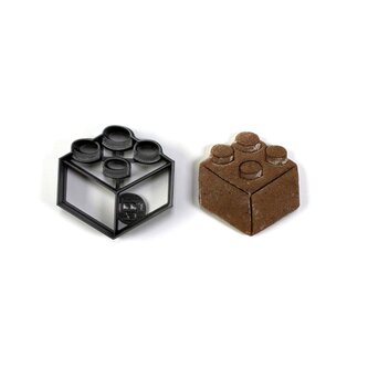2x2 kostka ze stavebnice vykrajovátko/formička