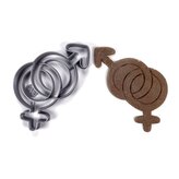Symboly Venuše a Mars vykrajovátko/formička