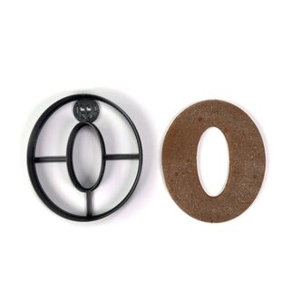Písmeno O (10cm) vykrajovátko/formička