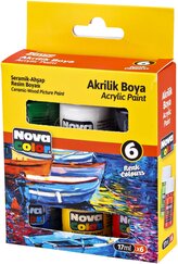barvy akrylové NC-2006  6ks 17ml