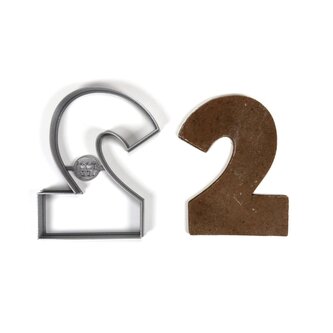 Číslo 2 (11cm) vykrajovátko/formička