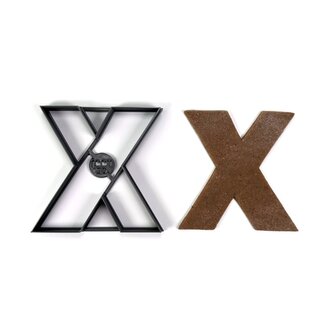 Písmeno X (10cm) vykrajovátko/formička