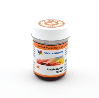 Food Colours gelová barva (Orange) oranžová a lososová 35 g