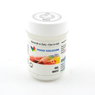Food Colours gelová barva (White) bílá 35 g Bez E171