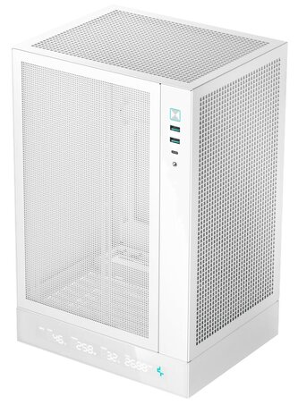 DEEPCOOL skříň CH170 Digital / vertikální miniITX / 2xUSB 3.0 / USB-C / bílá