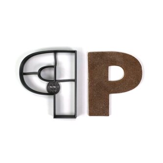 Písmeno P (10cm) vykrajovátko/formička