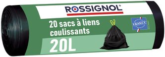 Sáčky do koše 20 L, Rossignol Bagy 99137 balení 20 ks, černé, 23 µm