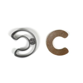 Písmeno C zaoblené hrany (7cm) vykrajovátko/formička