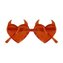 Okulary serca z rogami