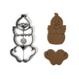 Kuřátko s nožičkama skládačka vykrajovátko/formička