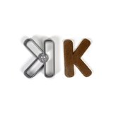 Písmeno K zaoblené hrany (7cm) vykrajovátko/formička