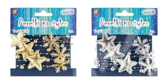 Vlasec 3 m s vločkami a hvězdičkami 4 cm