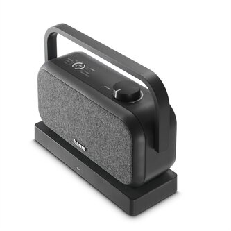 Hama bezdrátový přenosný TV reproduktor, nabíjecí základna s 2,4 GHz vysílačem, Bluetooth