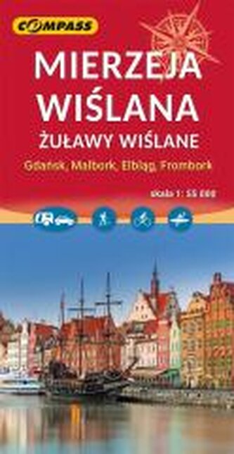 Mapa - Mierzeja Wiślana 1:55 000