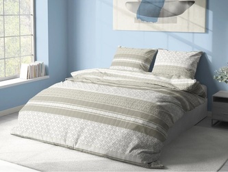 Krepové povlečení Colette šedé