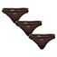 3PACK dámská tanga HUGO černá (50550109 001) M
