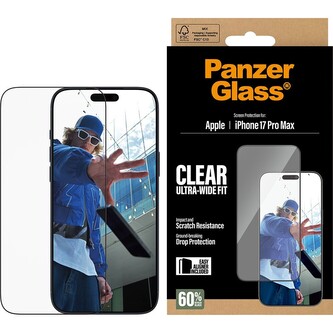 PanzerGlass® Ultra-Wide Fit sklo Apple iPhone 17 Pro Max s instalačním rámečkem