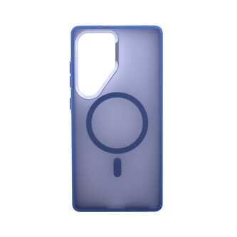 Pouzdro Matte Frame s podporou MagSafe Samsung Galaxy S25 Ultra 5G - modré