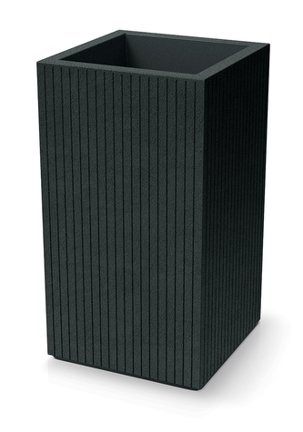 Květináč CORO SQUARE HIGH 40 cm - barva: tmavě šedá