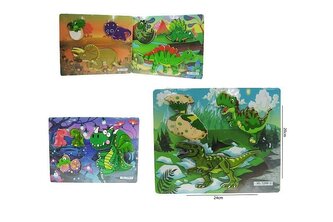 Puzzle dinozaury 20x24cm 4rodz HPAW03 44218