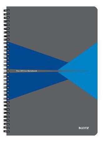 Blok "Office", šedo-modrá, čtverečkovaný, A4, 90 listů, LEITZ
