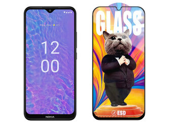 3D Ochranné tvrzené sklo na Nokia C210 - Mr. Cat ESD