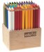 EDU3 Prémiové Jumbo šestihranné pastelky H96, tuha 6,25 mm, 22 barev ve stojanu ze dřeva