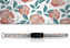 Náhradní náramek Mi band 3/4/5/6/7 Červené květiny,Bílá,Xiaomi Mi band 3/4