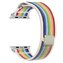 Nylonový řemínek se stahovacím poutkem a sponou pro Apple Watch 42/44/45/46/49mm,Duhová