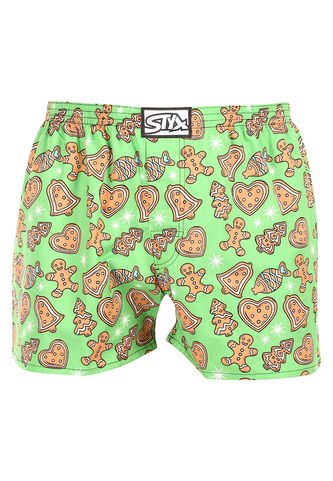 Pánské trenky Styx art klasická guma Vánoce perníčky (A1753) XL