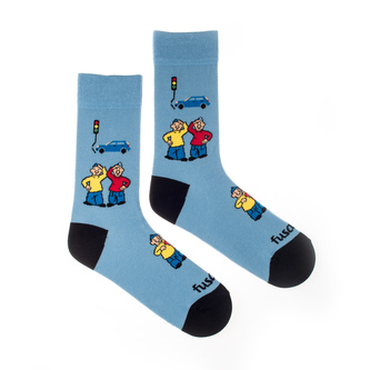 Ponožky Pat a Mat Semafor Modré XL (47-50)