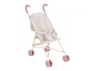 Kočárek pro panenky golfky skládací Soft Flowers