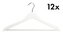 Šatní ramínka 12 ks, lotosové dřevo, bílé KESPER 67148
