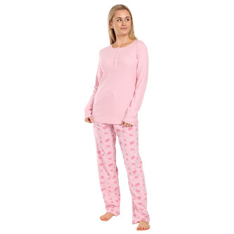 Dámské pyžamo Gina růžové (19143) XL