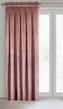 Dekorační velvet závěs s řasící páskou ESTER 140x250 cm tmavě růžová (cena za 1 kus) MyBestHome